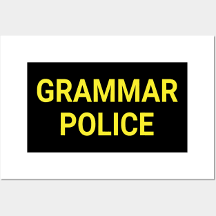 Grammar Police To Serve And Correct Funny Costume Posters and Art